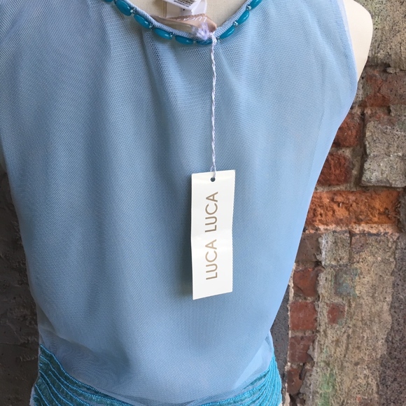 LUCA LUCA EMBELLISHED BEADED MESH TOP - Picture 5 of 8